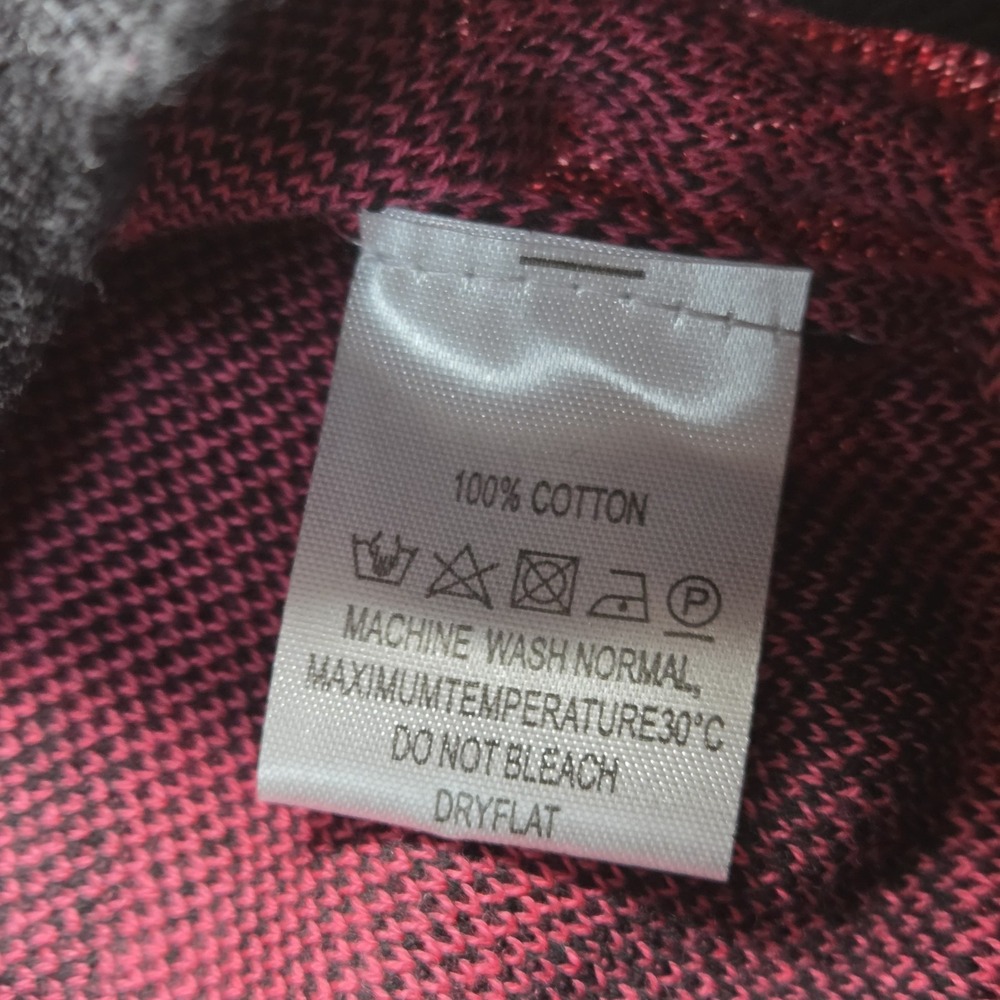 OXKNIT Short Sleeve Sweater Womens Large Pink Cotton Animal Cheetah Zebra NEW - Picture 4 of 6